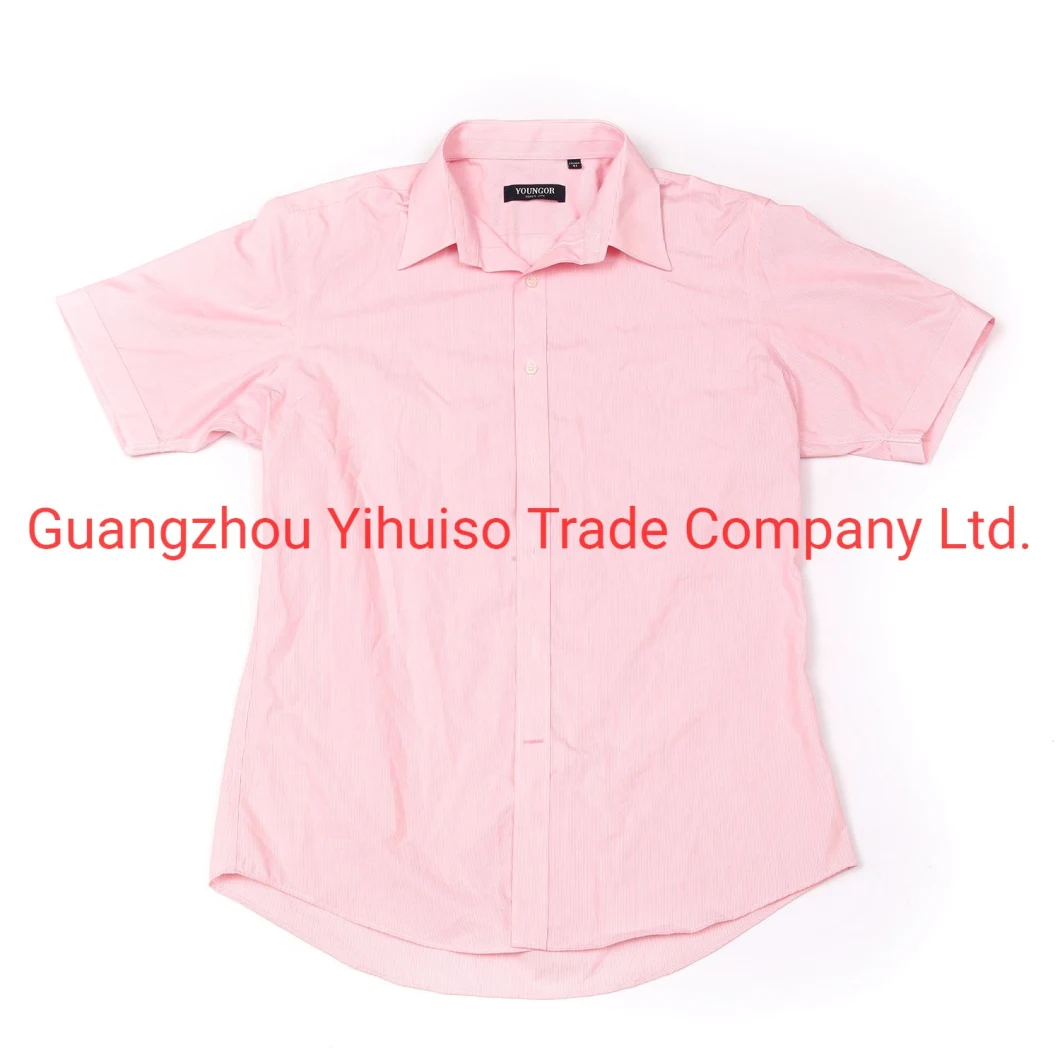 High Quality Used Clothes Men Shirt Short Summer Second Hand Shirts in Stock