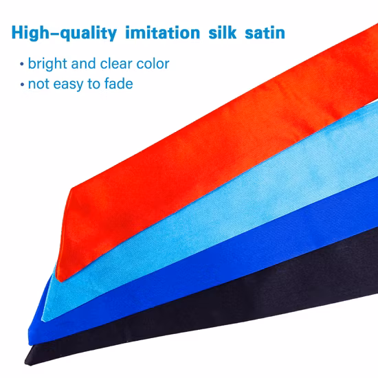 Borde de moda bufanda cabeza desgaste envolturas frontales cola de caballo bufanda diadema bandas para el cabello bufandas de seda accesorios para el cabello logotipo personalizado